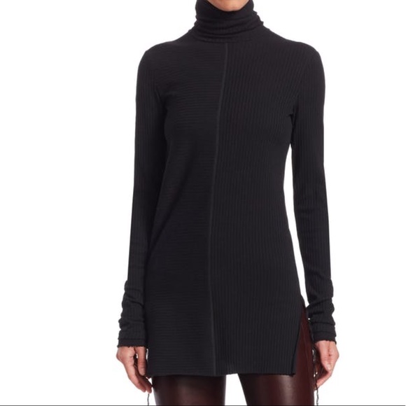 NWT Helmut Lang Longline Rib Turtleneck - Picture 4 of 8